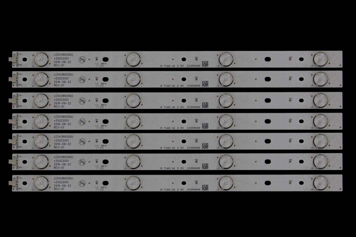 Led backlight strip for tv  KONKA 43" set 7pcs x LED43R6000U   35022001, 35021982