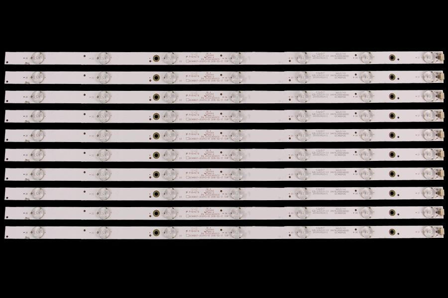Led backlight strip for tv PHILIPS 49" set 10pcs X GC49D07-ZC21FG-01 2016-05-17 7S1P   PN: 303GC490031