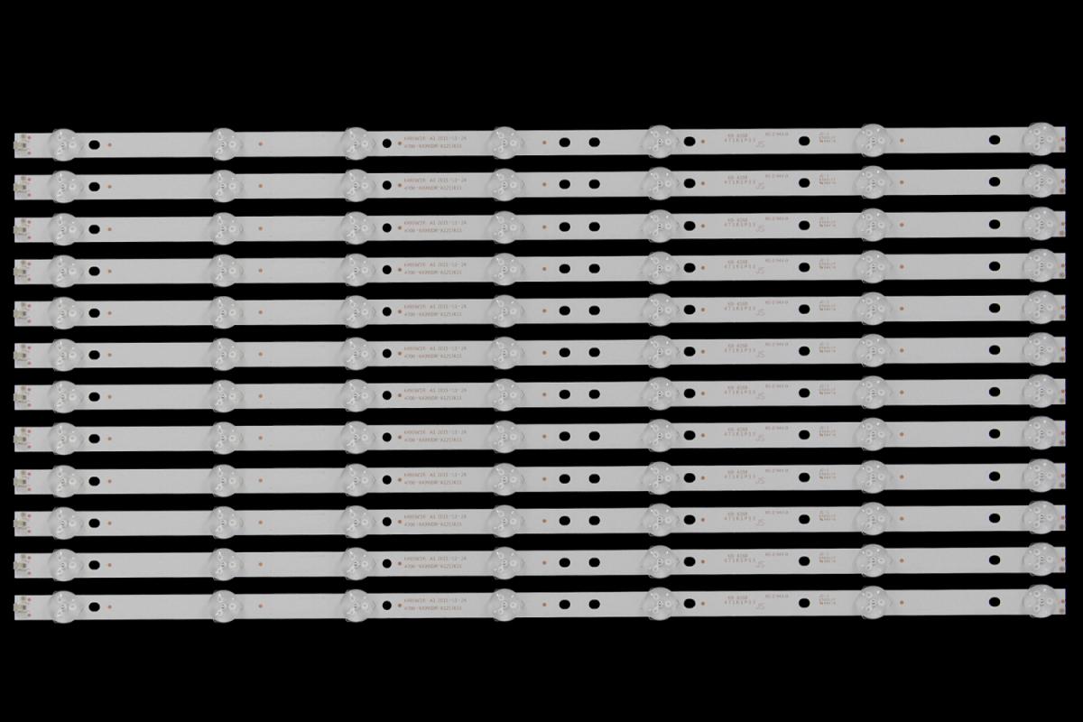 Led backlight strip for tv  TOSHIBA 49" set 3pcs x 4708-K49WDR-A1213K11,  K490WDR A1 2015-11-24