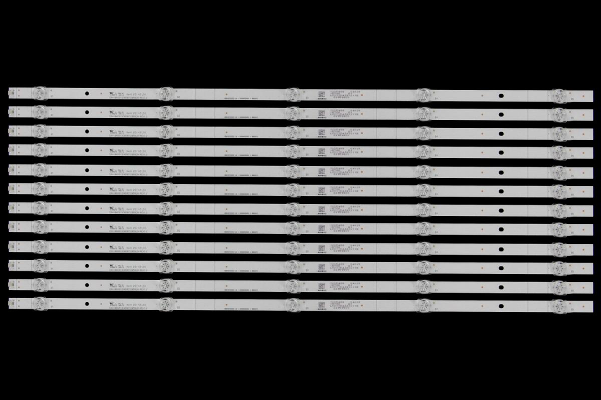 Led backlight strip for tv  HISENSE 65" set 12pcs x 1235488 CRH-BK65V33030T120502K-REV1.2     HD650V3U52-L9+2020022001+BK65V3   1235488
