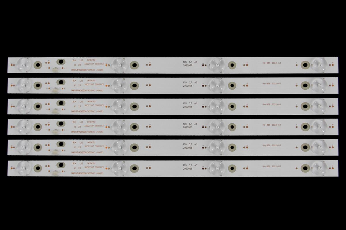 Led backlight strip for tv  TOSHIBA 40" set 6pcs x *35021107    *35021109     KONKA     DL4053 40L2500 40L1500