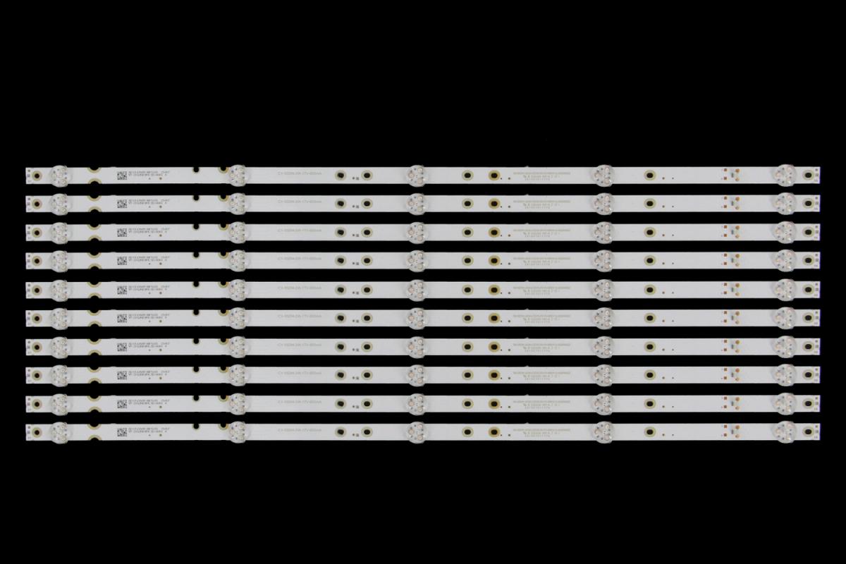 Led backlight strip for tv  ONVO 55" set 10pcs x 08-55DN-3030-OD35-5X10-566X12-20200623  CY-55DN-2W-33V-300MA  / 08-55DN-3030-OD35-5X10-566X12-20200822   CY-55DN-2W-17V-600mA /  CY55D05-ZC62AG-02 20191221 5S1P PN:303CY550033 E331251 8D55-DNZC-C1510T CY550M04