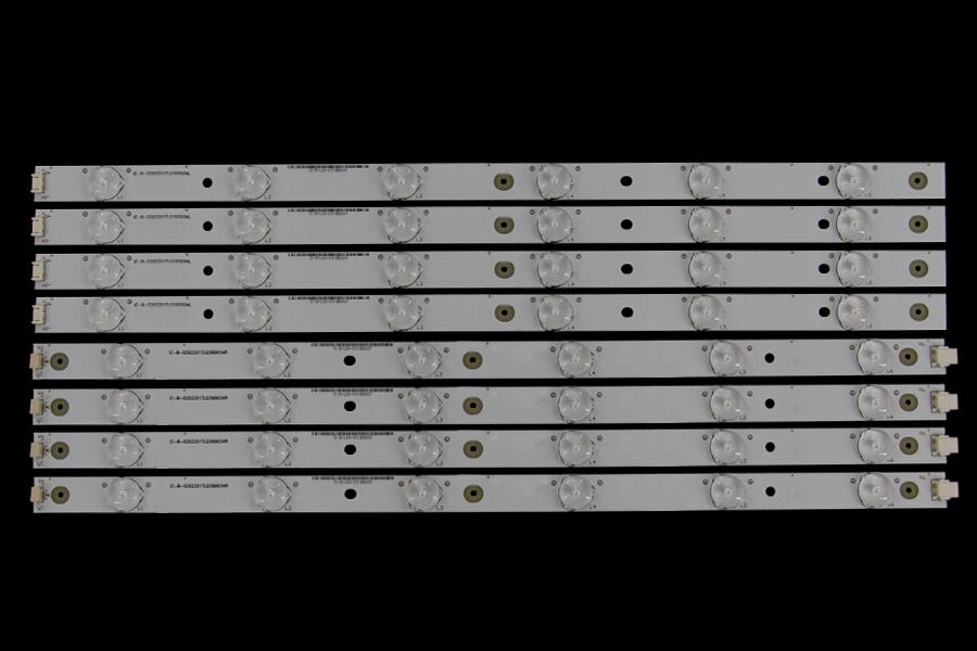 Led backlight strip for tv  TCL 39" set 4L+4R x L: IC-B-0262201TLQ39D034L TC-39-L2XX-472-DB00492 DAFS010094-X  R: IC-B-0262201TLQ39D034R TC-39-L2XX-472-DB00642 DAFS010095-X