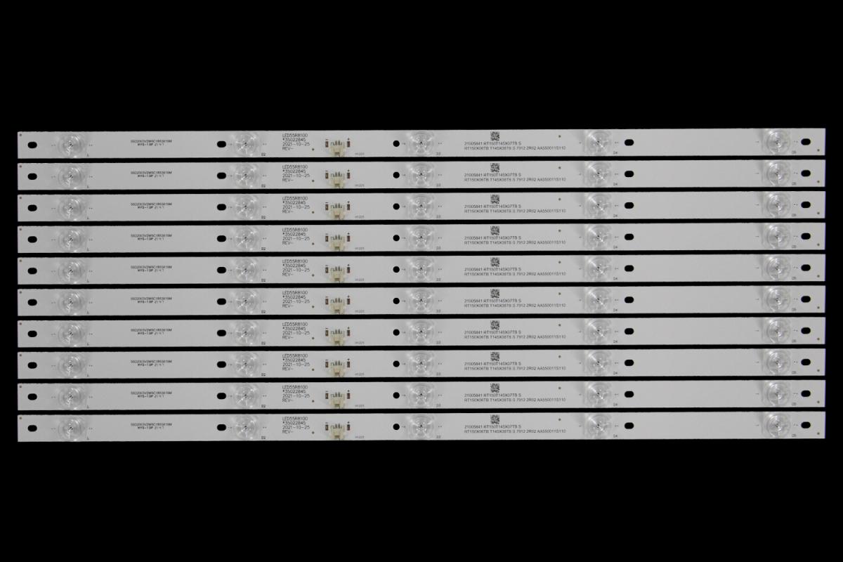 Led backlight strip for tv  KONKA 55" set 10pcs x RF-AA550E30-0501S-11 55D2003V2W5C1B53818M HYS-13P LED55R8100 *35022845 2021-10-25 REV- 21005841 RT150T150T145X07TB S RT150X06TB T145X08TB S 7912 2R02 AA550011S110