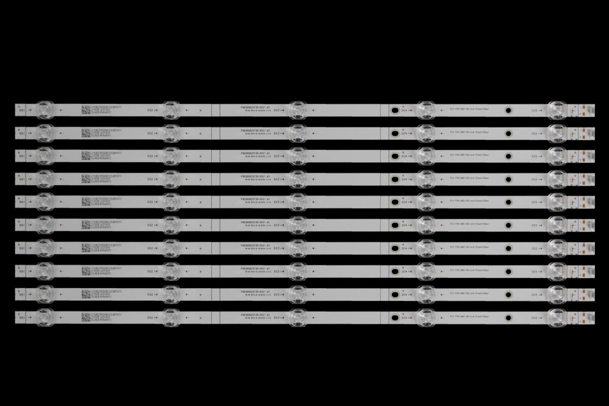 Led backlight strip for tv  HUAWEI 55" set 10pcs x FN550002SF30-0501 A0   Y21-TPV-DKE-55inch-5led*10bar
