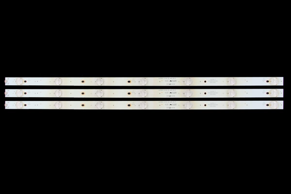 Led backlight strip for tv  PHILIPS 32" set 3pcs x  GJ315D07-ZC14C-03 N124C-J2010005182/B20 150130A1